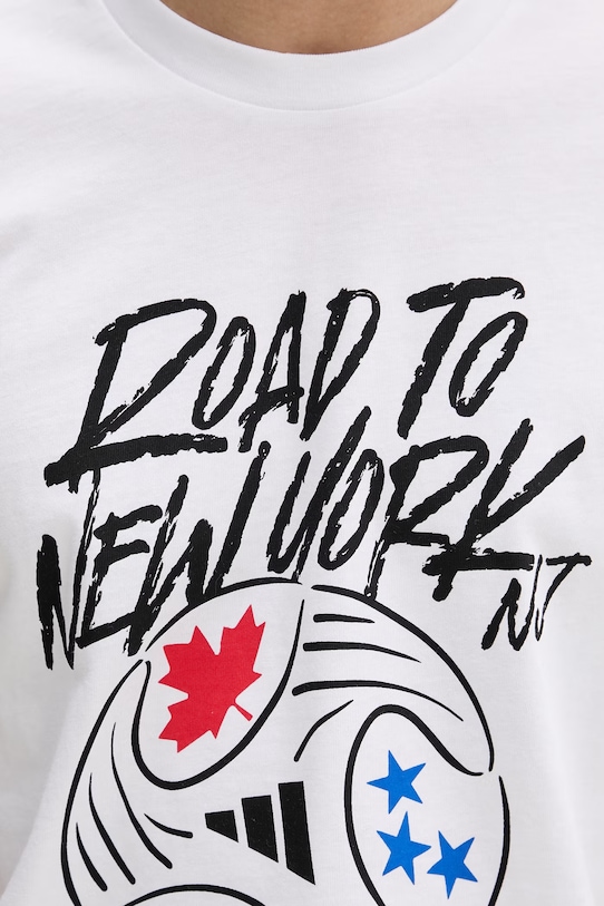 adidas T-shirt męski bawełniany KB2535 biały