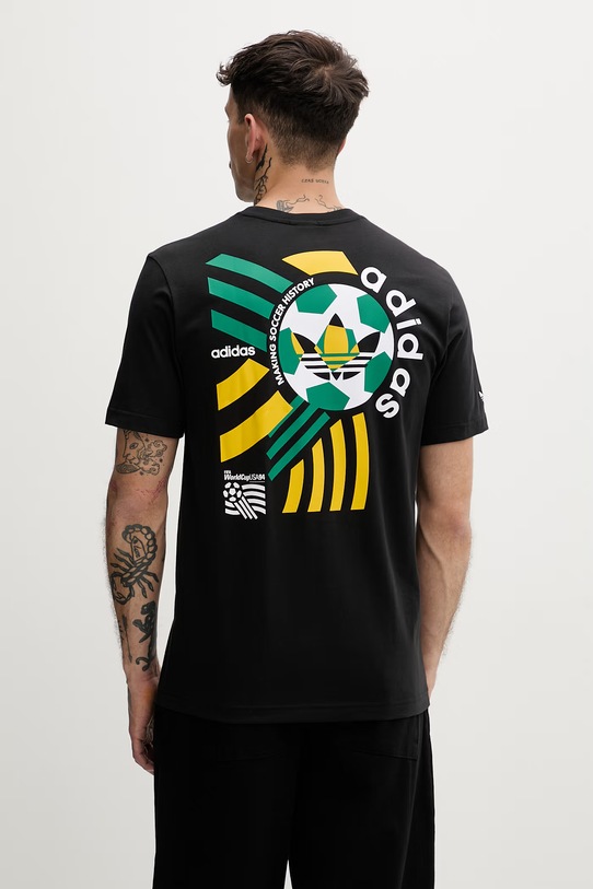 adidas Originals T-shirt męski bawełniany czarny KC7906