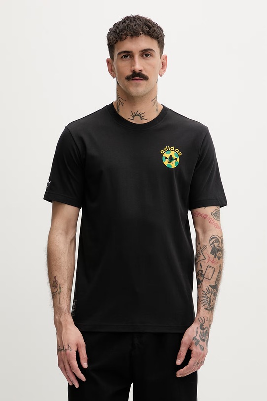 Odzież adidas Originals T-shirt męski bawełniany KC7906 czarny