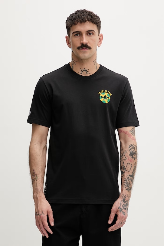 Odzież adidas Originals T-shirt męski bawełniany KC7906 czarny