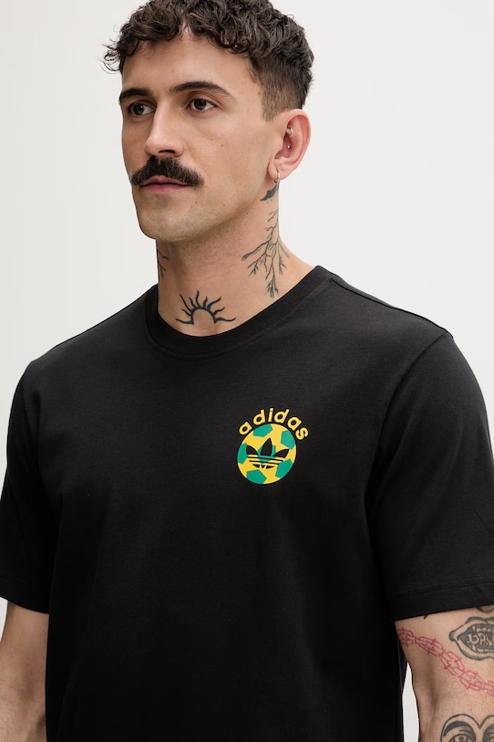 adidas Originals T-shirt męski bawełniany KC7906 czarny