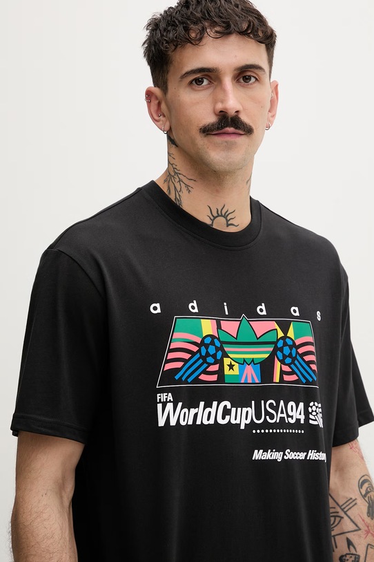 adidas Originals T-shirt męski bawełniany czarny KC7920