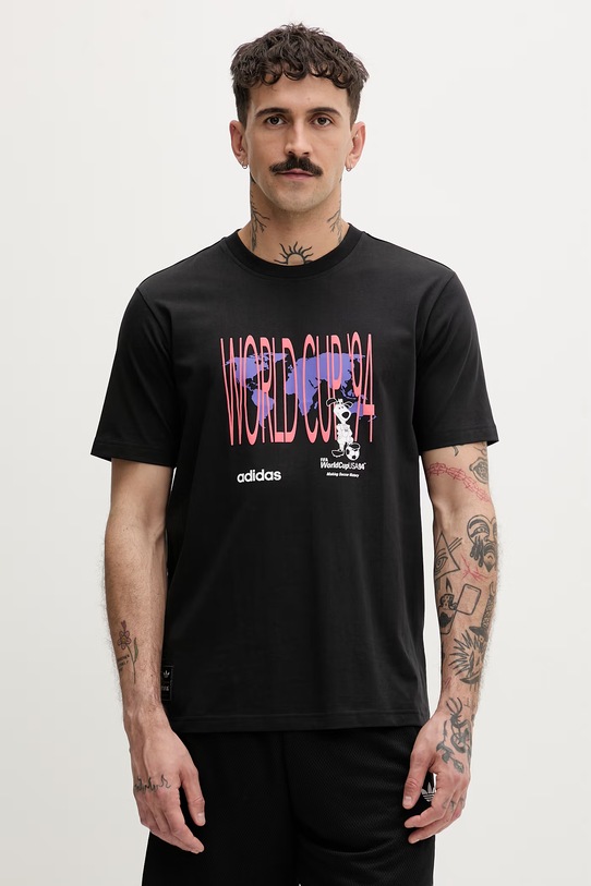 adidas Originals T-shirt męski bawełniany czarny KD1444