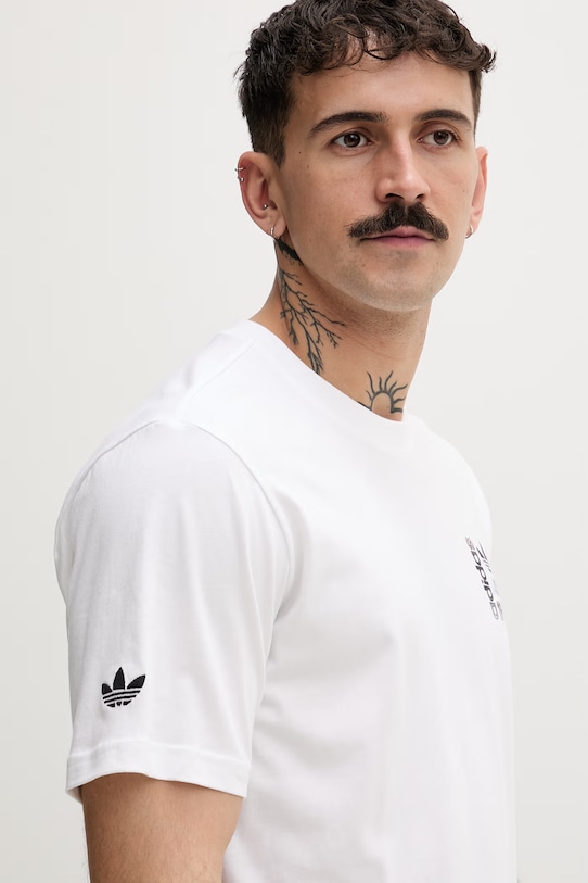 adidas Originals T-shirt da uomo in cotone USA 94 beige KD3819