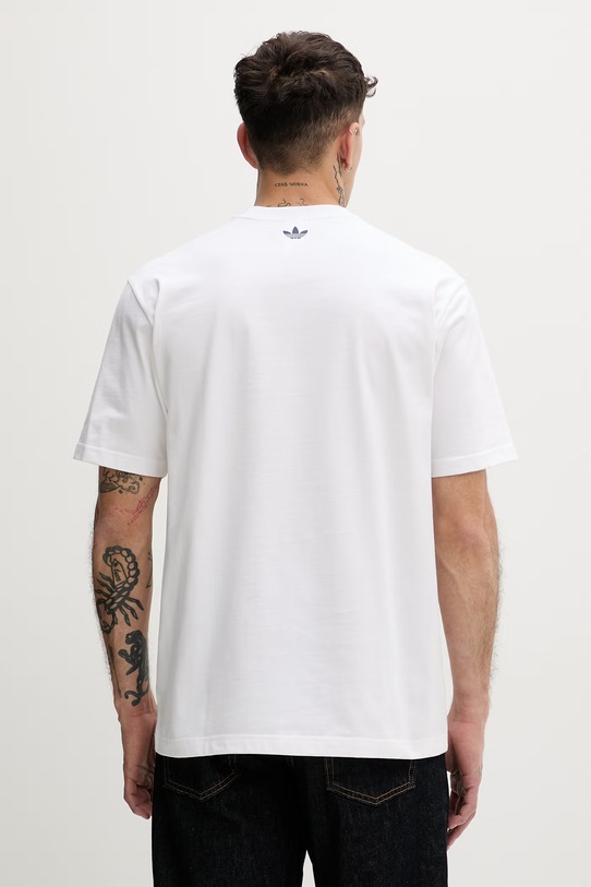 Odzież adidas Originals T-shirt męski bawełniany KD6565 biały