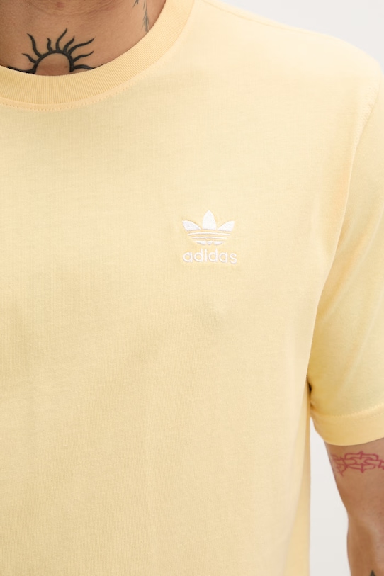 adidas Originals T-shirt męski bawełniany KE1165 żółty