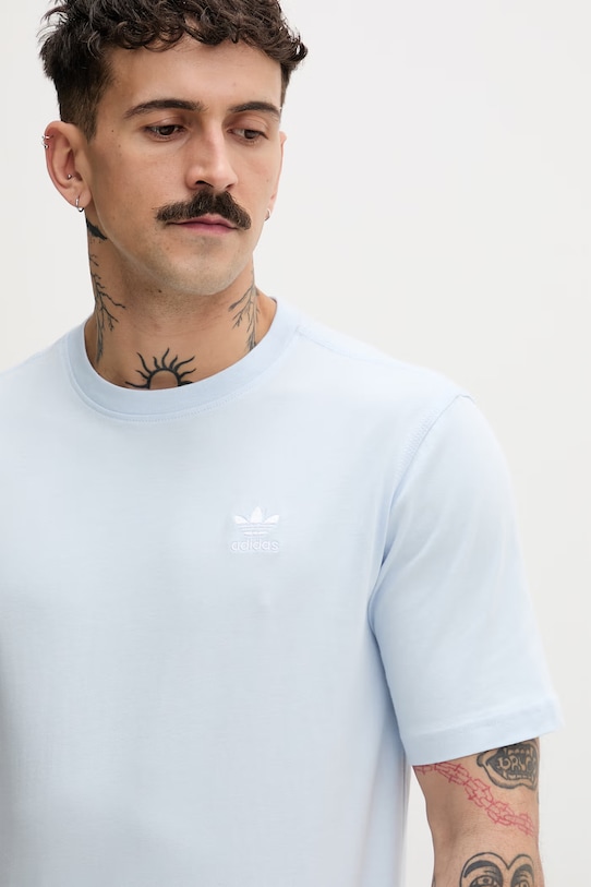 adidas Originals T-shirt męski bawełniany niebieski KE1195