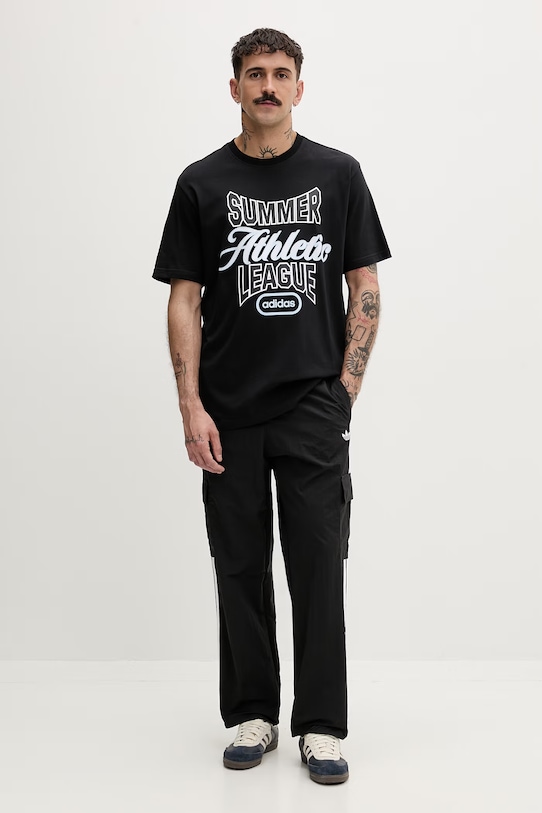 adidas Originals T-shirt męski bawełniany KE2234 czarny SS26