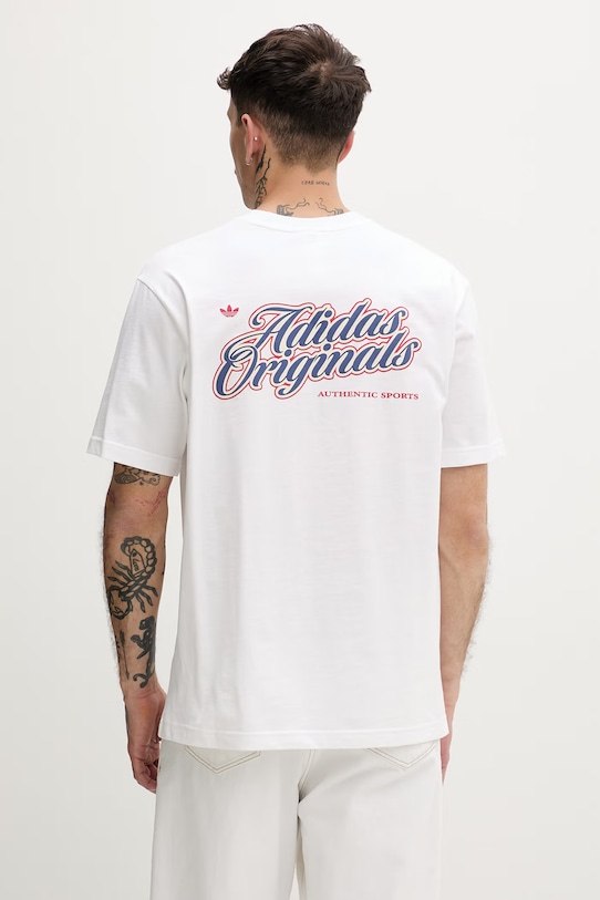 adidas Originals tričko pánské bavlněné bílá KE2248