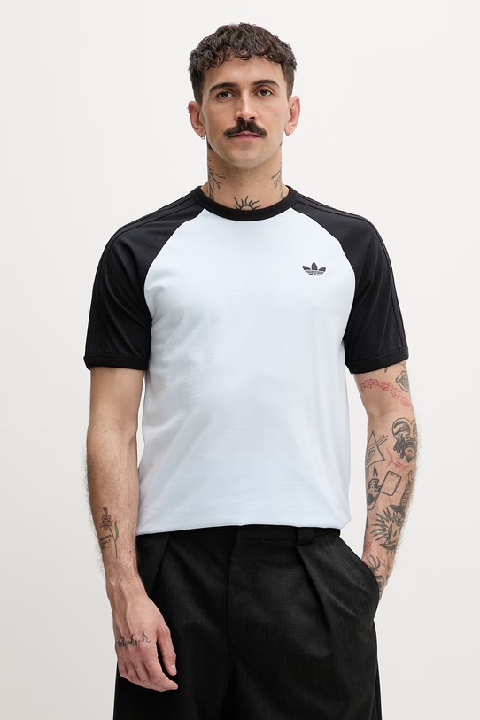 adidas Originals T-shirt męski bawełniany niebieski KE2423