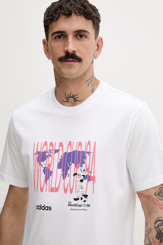 adidas Originals T-shirt męski bawełniany biały KE2745