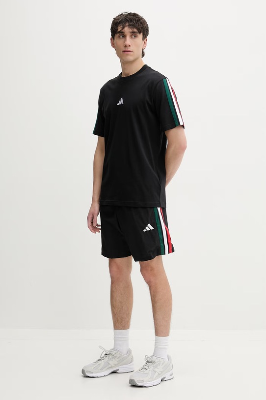Adidas t-shirt męski bawełniany KE5604 czarny SS26