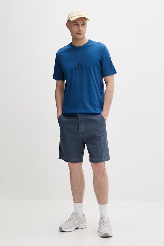 adidas t-shirt męski bawełniany x Z.N.E KR0204 turkusowy SS26