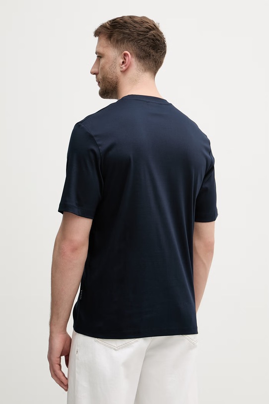 Odjeća Sisley majica za muškarce od pamuka 3H6TS104S mornarsko plava