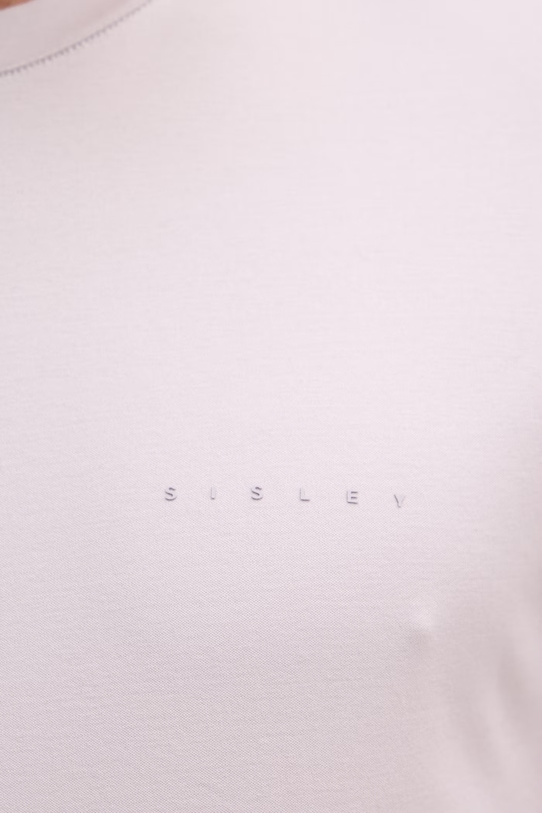 Sisley t-shirt męski bawełniany 3H6TS104S fioletowy