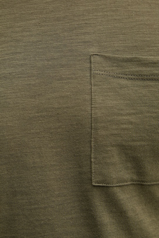 Pánske bavlnené tričko Sisley 3WF0S1052 zelená