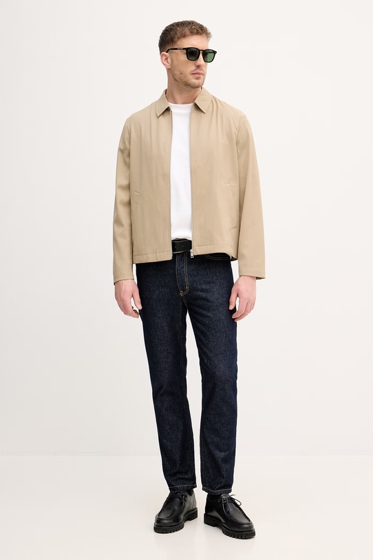 Sisley t-shirt męski bawełniany 3WIZS104Z biały SS26