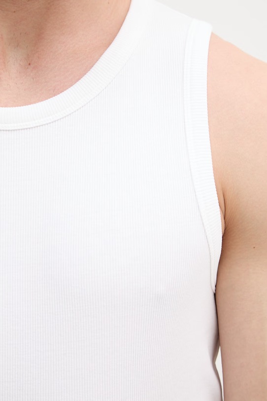 Sisley top męski z bawełną 3WIZSH002 biały