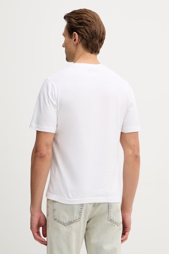 Odzież Sisley t-shirt bawełniany 3XDTS104R biały