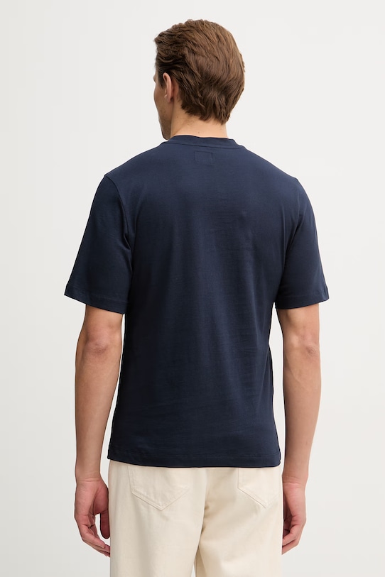 Odzież Sisley t-shirt bawełniany 3XDTS104R granatowy