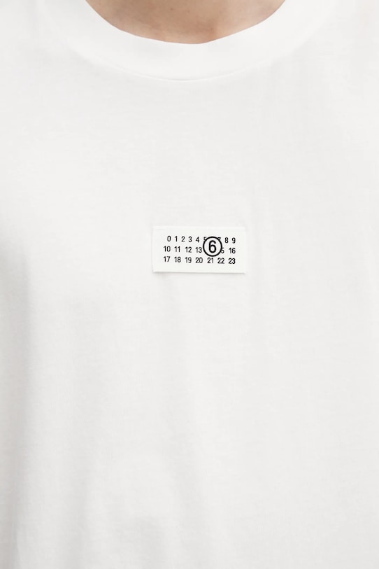 MM6 Maison Margiela t-shirt bawełniany biały SH0GC0032.M20170