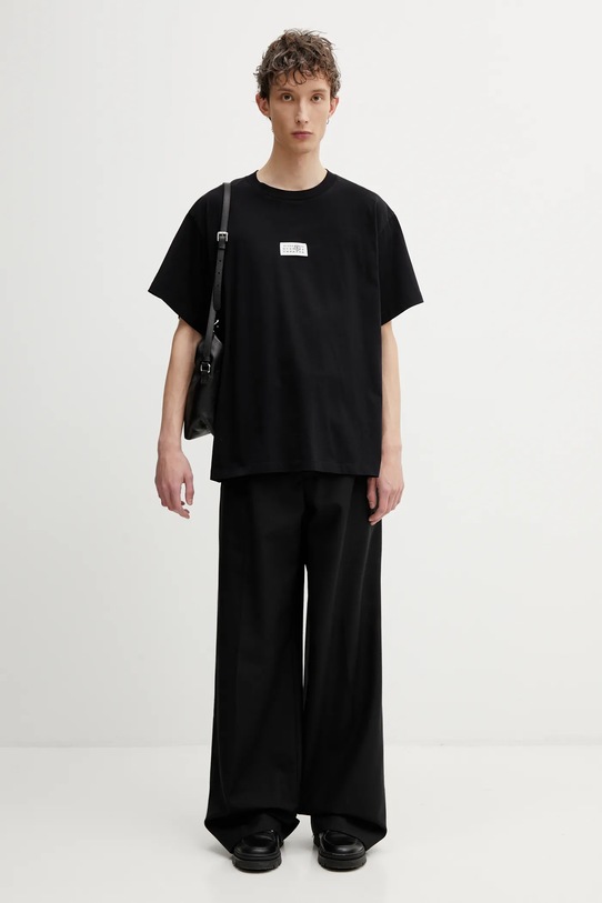 MM6 Maison Margiela t-shirt bawełniany SH0GC0032.M20170 czarny
