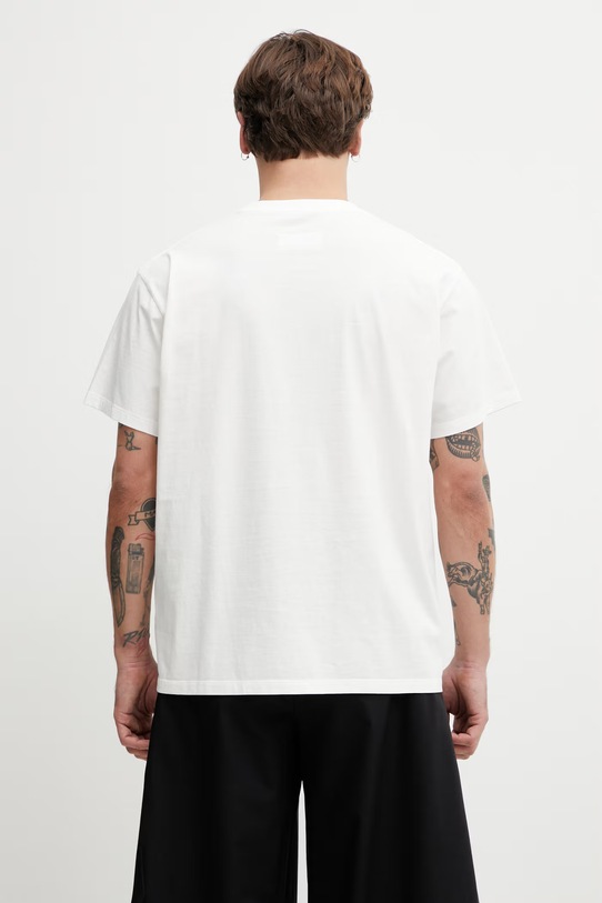 Odzież MM6 Maison Margiela T-shirt bawełniany męski SH0GC0067.M20048 biały