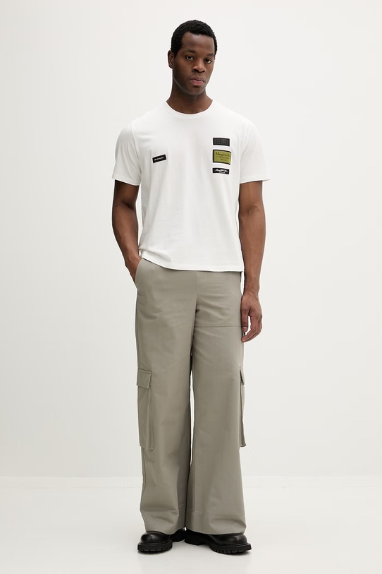 Памучна тениска MM6 Maison Margiela SH0GC0069.S24311 бежов SS26