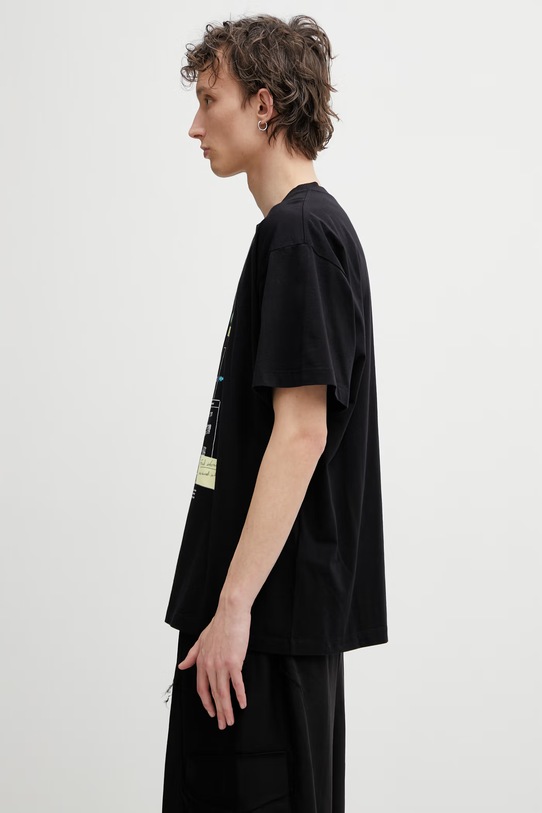 MM6 Maison Margiela t-shirt bawełniany męski SH0GC0070.M20170 czarny SS26