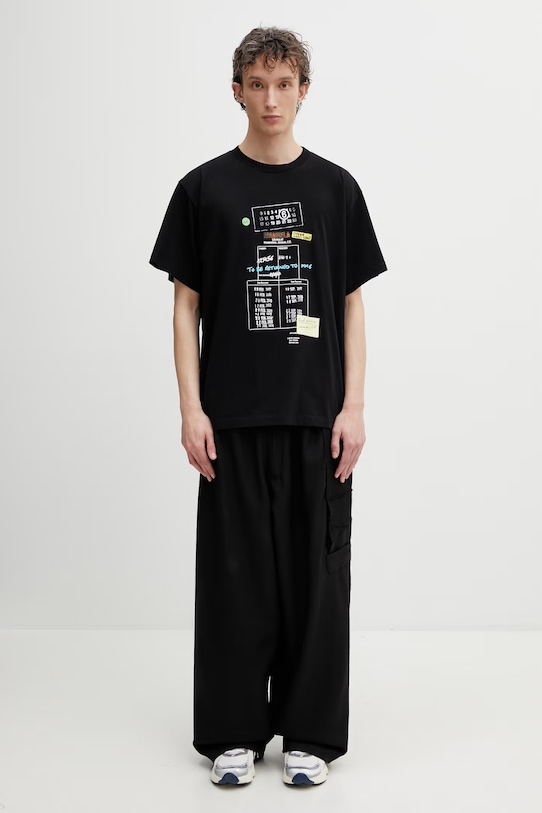 MM6 Maison Margiela tričko pánske bavlnené SH0GC0070.M20170 čierna