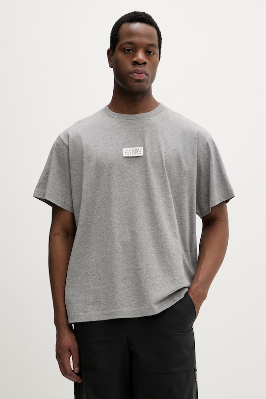 MM6 Maison Margiela t-shirt bawełniany bawełna szary SH0GC0071.M20170