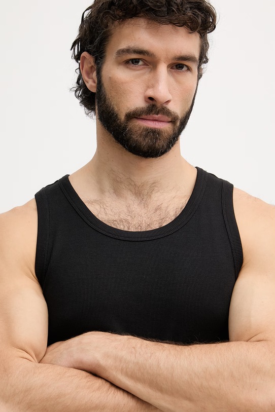 Calvin Klein Jeans top muški s pamukom crna LV04RF272G