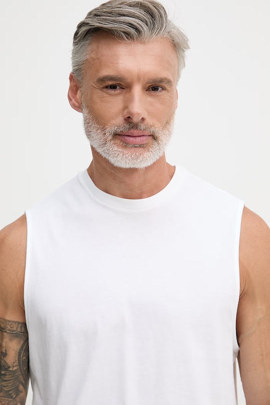 Calvin Klein Jeans top muški od pamuka bijela LV04RF273G