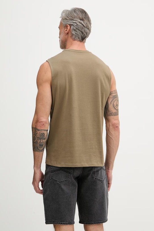 Îmbrăcăminte Calvin Klein Jeans top bărbați din bumbac LV04RF273G verde