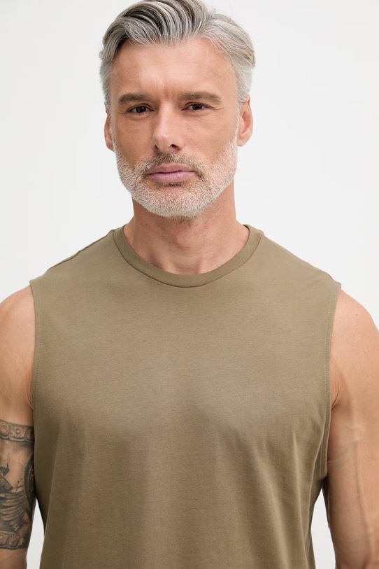 Calvin Klein Jeans top bărbați din bumbac verde LV04RF273G