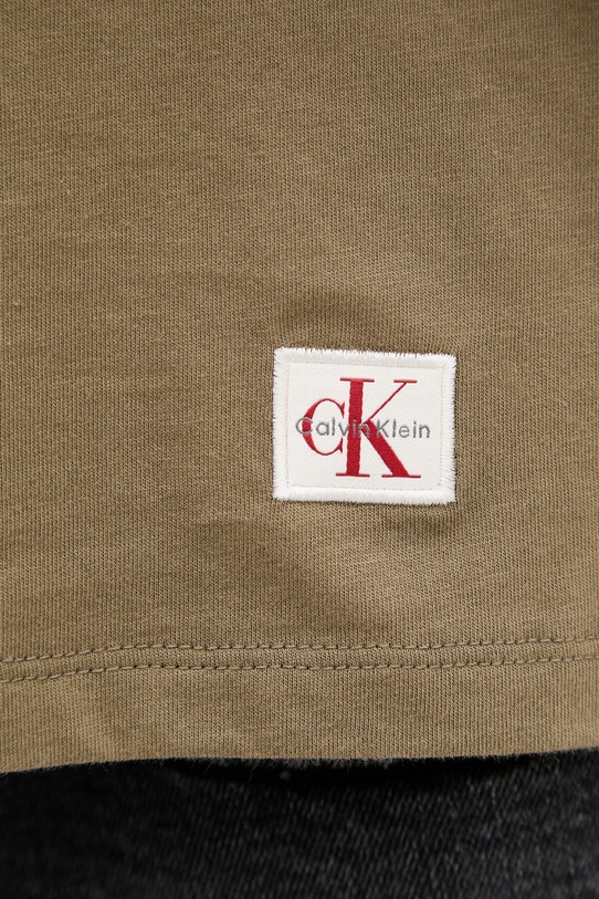 Calvin Klein Jeans top bărbați din bumbac LV04RF273G verde