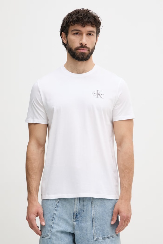 Calvin Klein Jeans t-shirt férfi pamut 2-es csomag fehér LV04RF279G