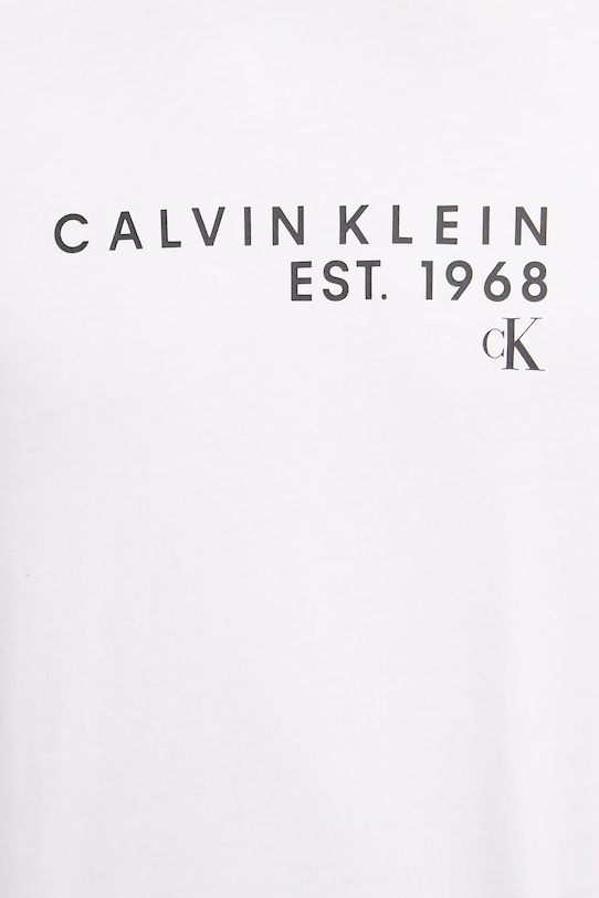 Calvin Klein Jeans t-shirt męski bawełniany LV04RF800G biały