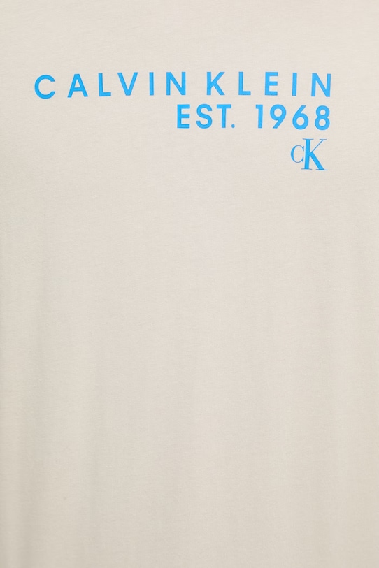 Calvin Klein Jeans t-shirt męski bawełniany LV04RF800G beżowy