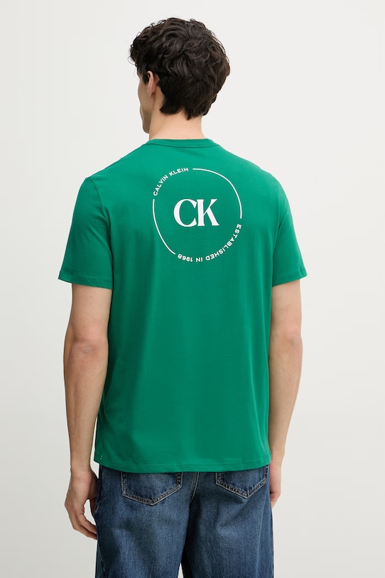 Calvin Klein Jeans tricou pentru bărbați, din bumbac verde LV04RF801G