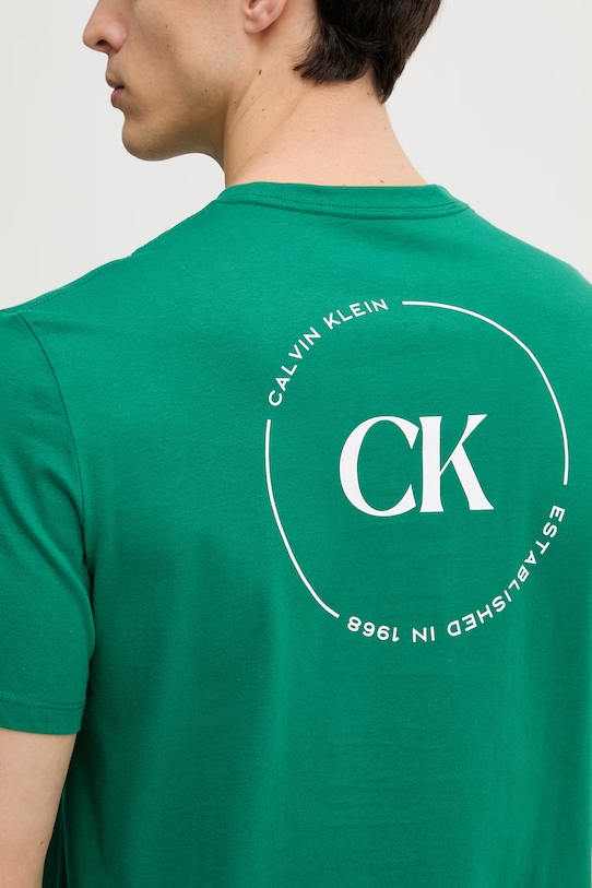 Calvin Klein Jeans tricou pentru bărbați, din bumbac verde LV04RF801G