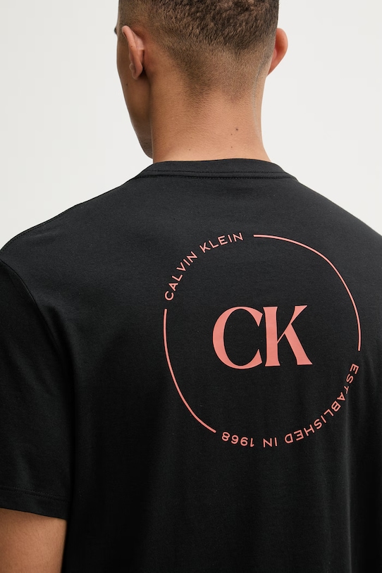 Calvin Klein Jeans t-shirt męski bawełniany LV04RF801G czarny
