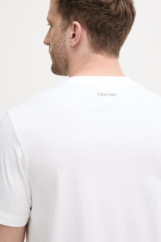 Calvin Klein Jeans T-shirt męski bawełniany LV04RF822G beżowy