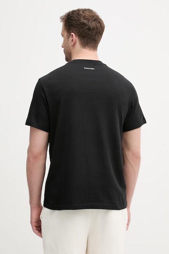 Ρούχα Calvin Klein Jeans t-shirt ανδρικό βαμβακερό LV04RF822G μαύρο