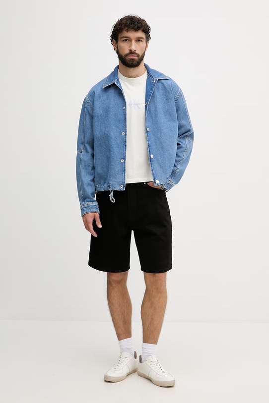 Calvin Klein Jeans kratka majica moška bombažna LV04RC249G bež SS26