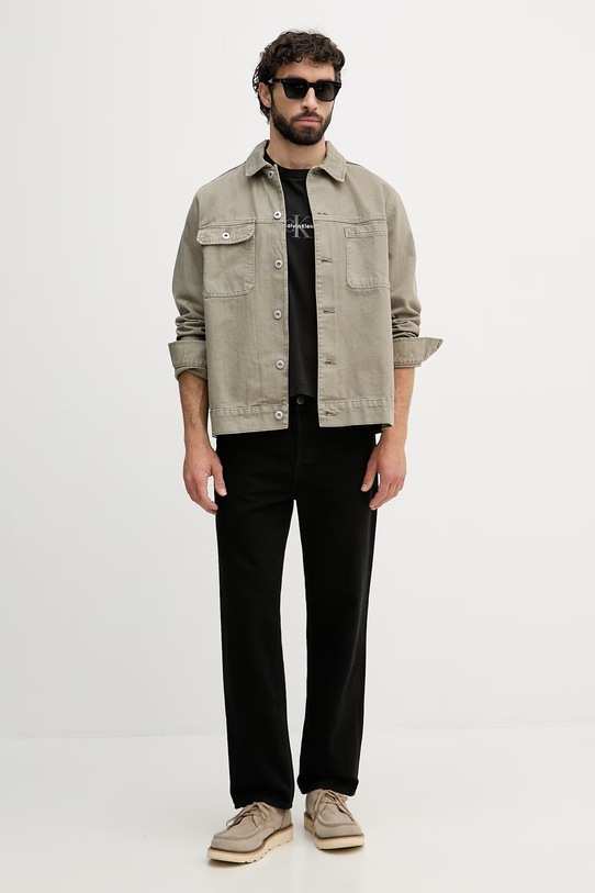 Calvin Klein Jeans t-shirt ανδρικό βαμβακερό LV04RC249G μαύρο SS26