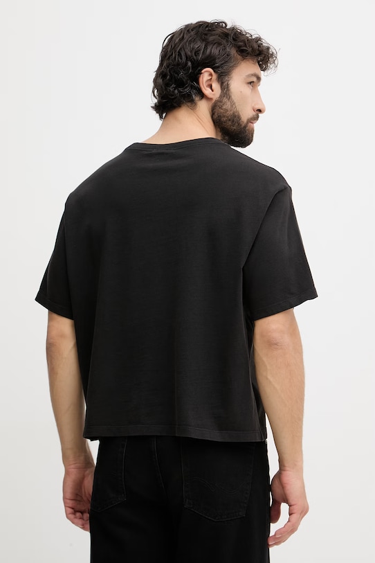 Ρούχα Calvin Klein Jeans t-shirt ανδρικό βαμβακερό LV04RC249G μαύρο