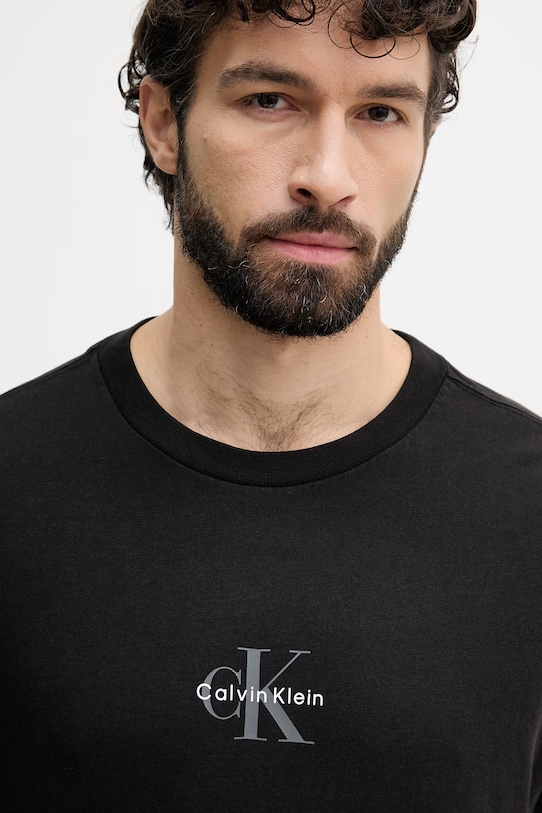Calvin Klein Jeans t-shirt ανδρικό βαμβακερό μαύρο LV04RC249G
