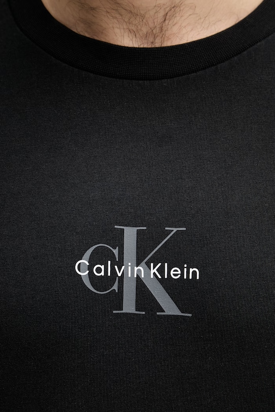 Calvin Klein Jeans t-shirt ανδρικό βαμβακερό LV04RC249G μαύρο