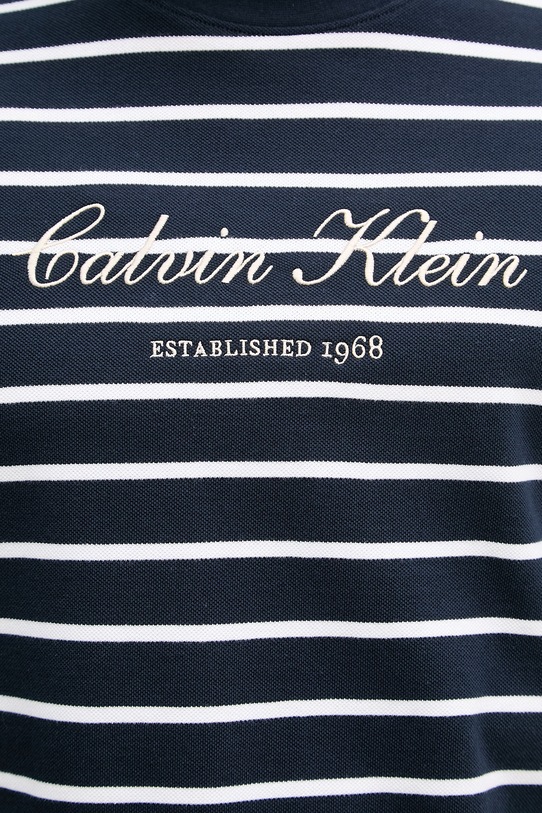 Calvin Klein Jeans kratka majica moška bombažna LV04RF204G mornarsko modra